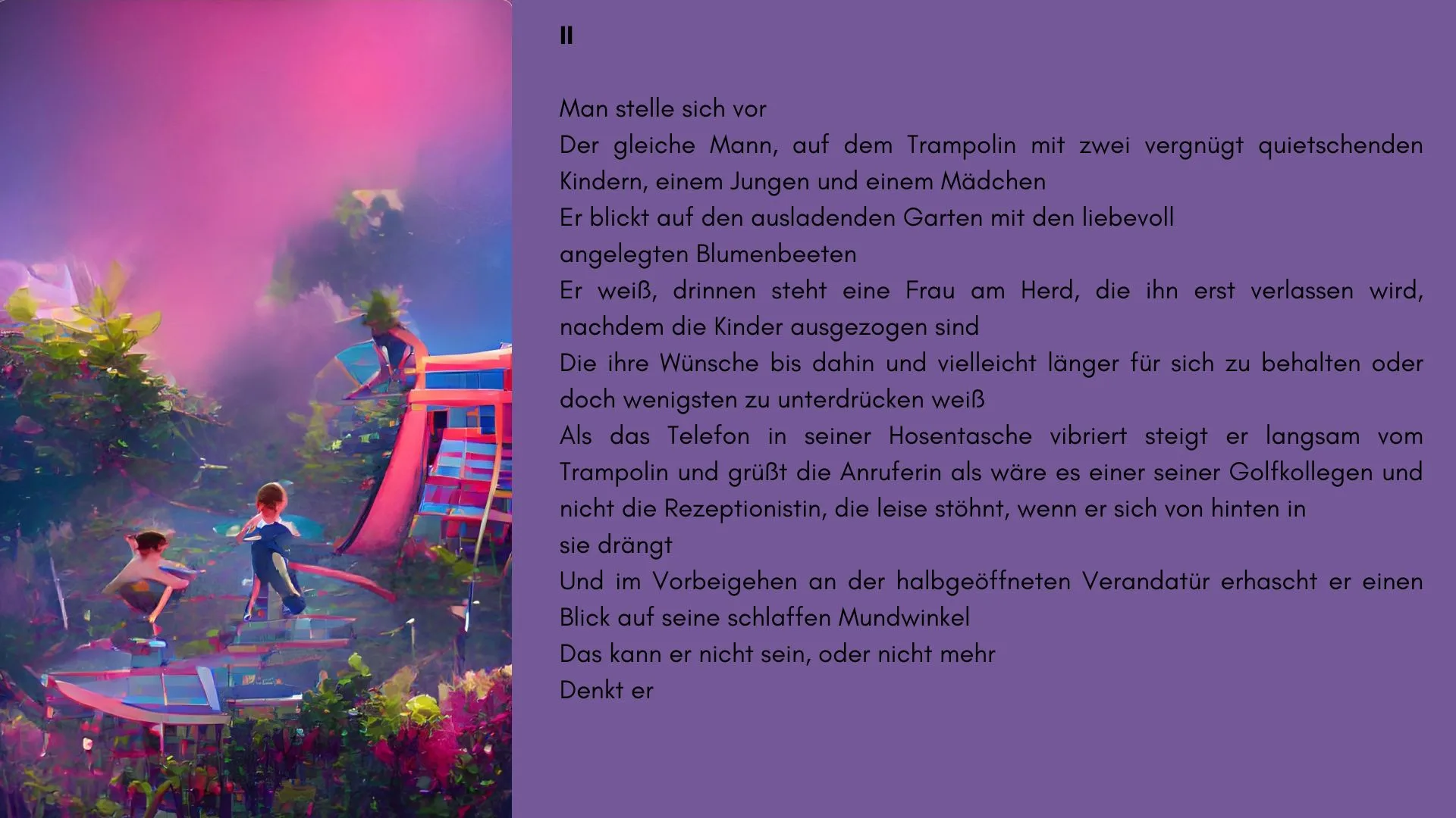 Man stelle sich vor — II.